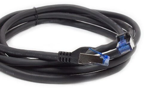 Good Connections Patchcord Smart FLEX Cat.6A, S/FTP, LSZH, juoda, 0.25m (8060-SF003S)