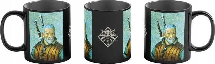 „Cenega Heat“ puodelis su užrašu „Good Loot The Witcher 3 Game Art Chronicles“ – Geralt & Vincent van Gogh 450 ml Juodas