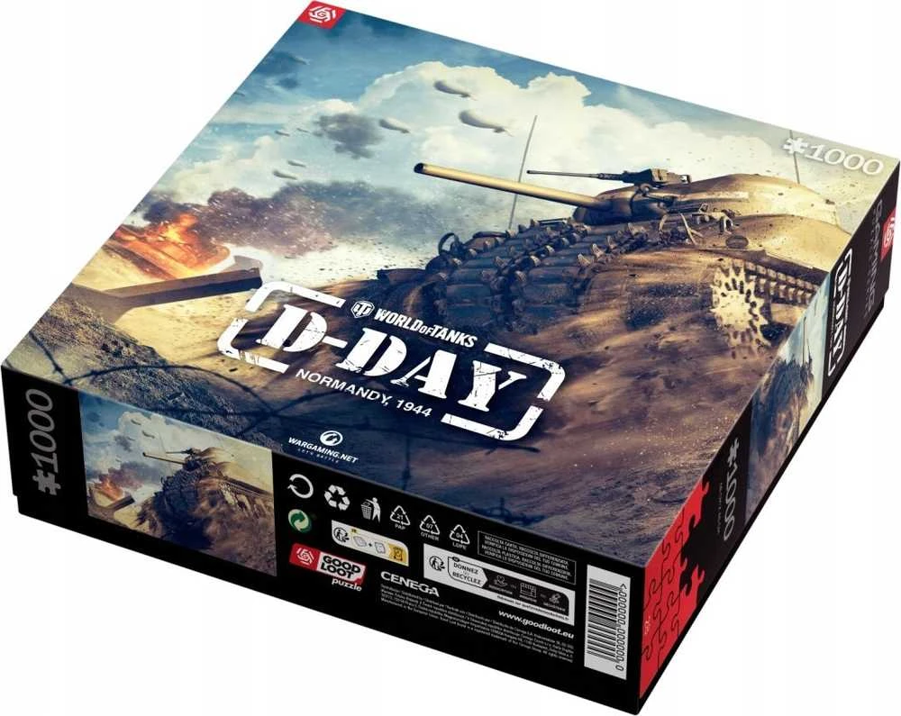 Dėlionė „Good Loot Gaming“ – „World of Tanks: D-Day“, 1000 vnt.