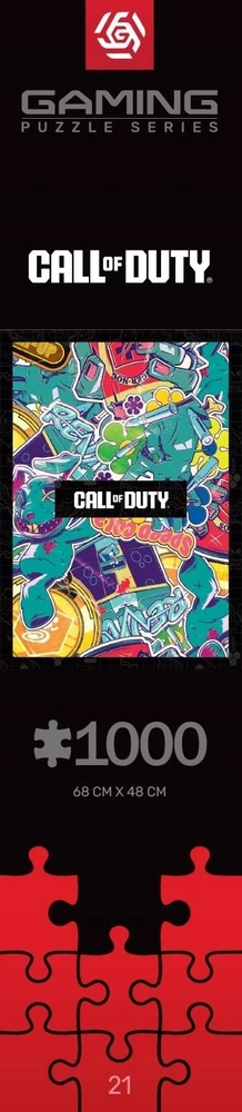 Dėlionė Good Loot Merch Gaming Puzzle: Call of Duty Zombies Koliažas | 1000 dalių