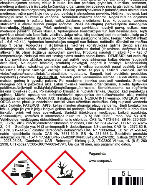 Asepas MEDIENOS VALIKL. BALIKLIS''BERŽAS'' 5L