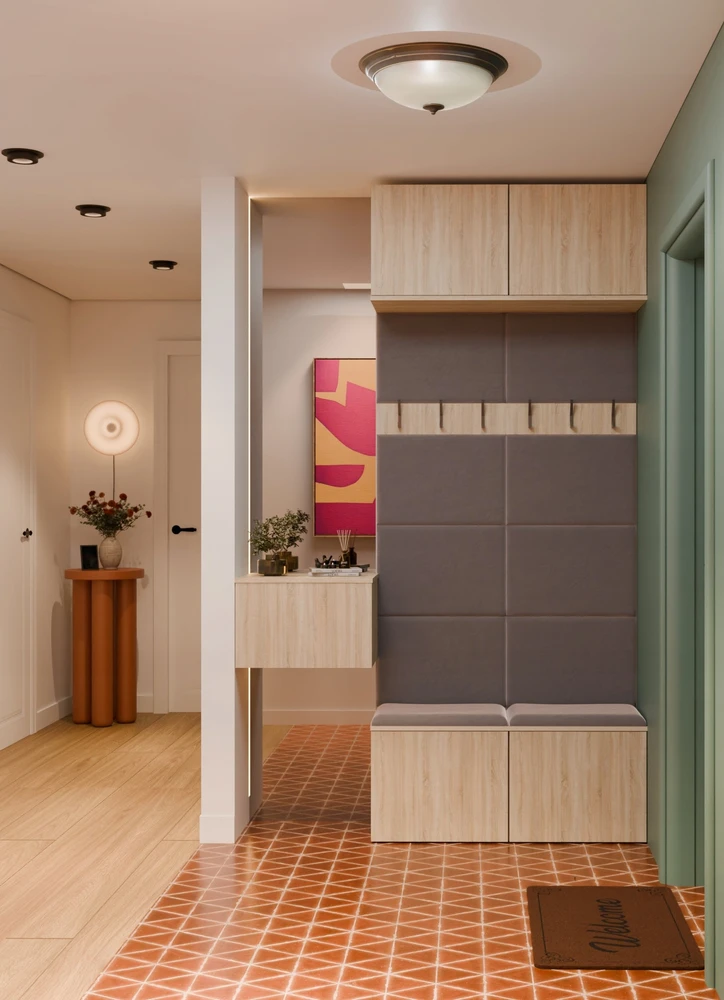 Top E Shop Goodhome Dviguba pakaba spintai HAGA II/2W SONOMA Ąžuolo spalvos