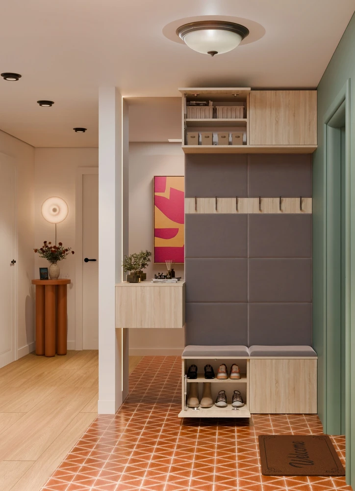 Top E Shop Goodhome Dviguba pakaba spintai HAGA II/2W SONOMA Ąžuolo spalvos