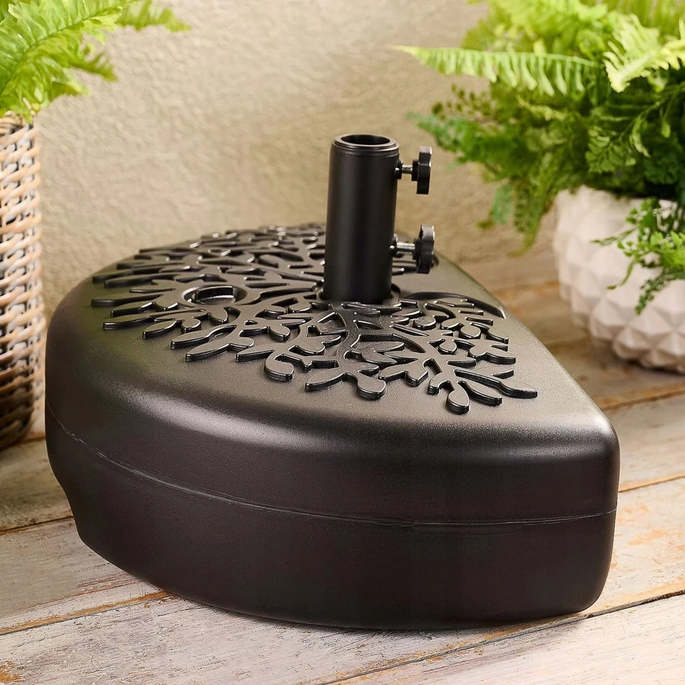Goodhome vandens pripildomas sodo skėčio pagrindas 25 l 28 kg terasa sodas HDPE