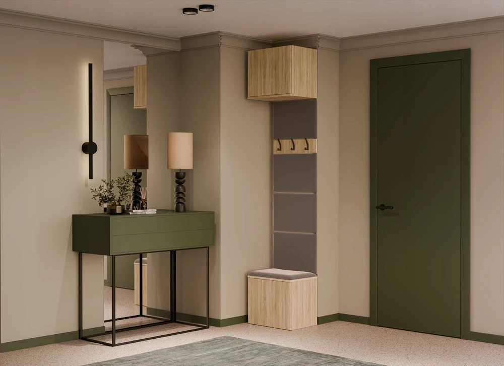 Top E Shop Goodhome Spintos kabykla HAGA 1W Sonoma ąžuolas