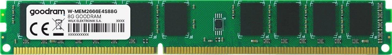 Goodram 8GB ECC atminties modulis iš viršaus