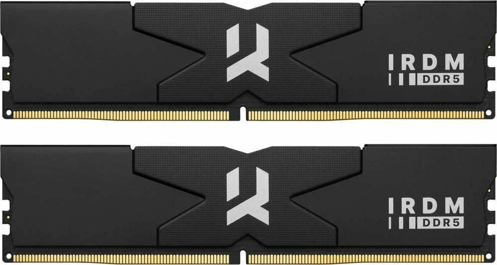 GOODRAM IR-6000D564L30/64GDC DDR5 64GB 6000MHz 30-36-36-76 DUAL CHANNEL KIT IRDM Juodas V Sidabrinis