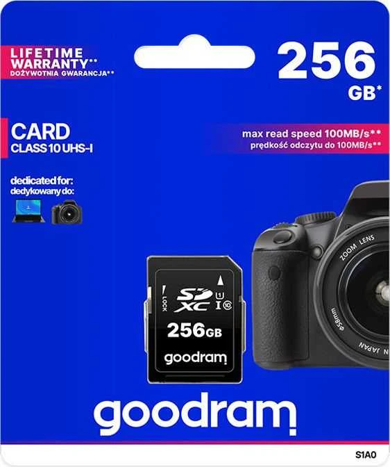 Atminties kortelė GOODRAM SDHC 256GB 10 klasės UHS atmintis