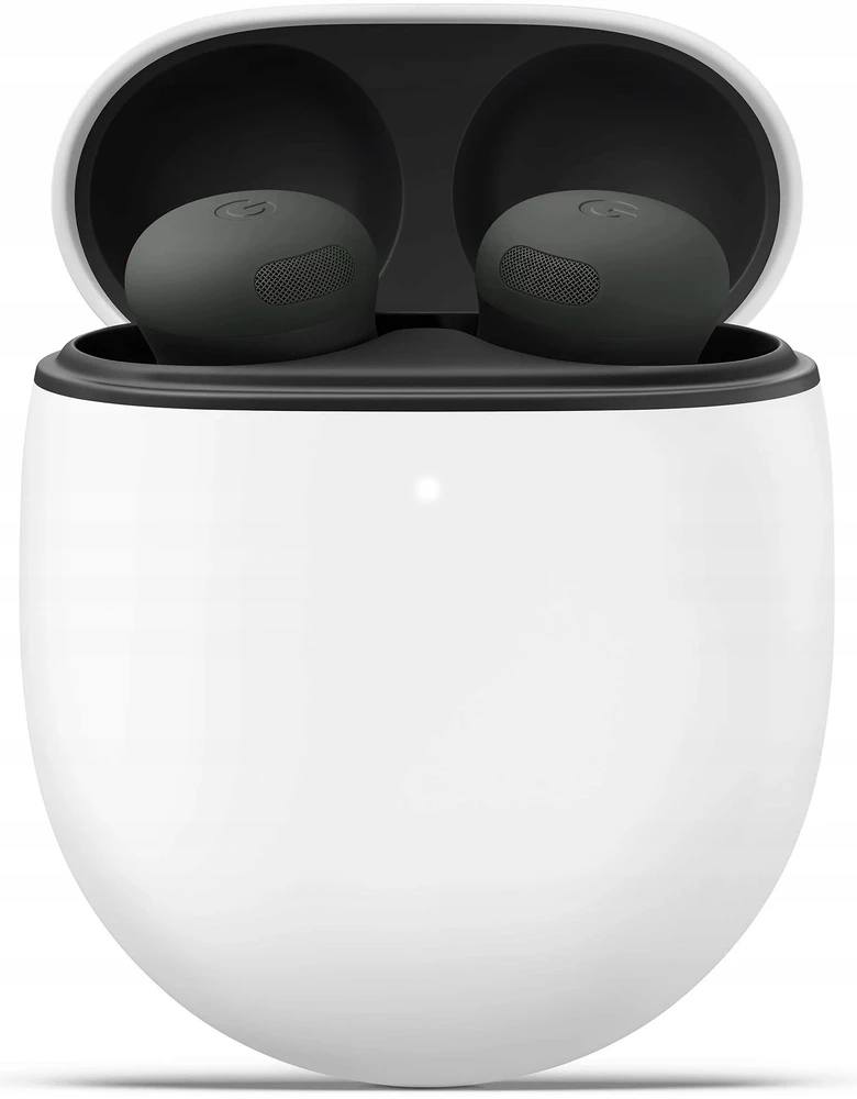 Google Pixel Buds Pro 2 atviroje įkrovimo dėžutėje