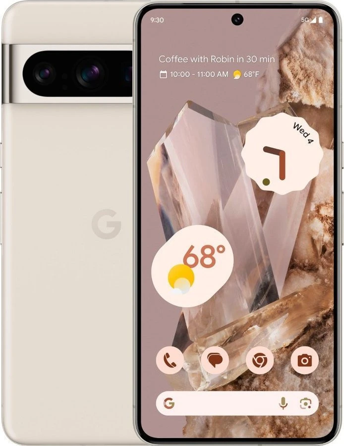 „Google Pixel 8 Pro 5G“ dviejų SIM kortelių, 12 GB RAM, 512 GB – porceliano spalvos