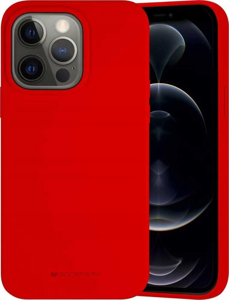 Dėklas Mercury Silikoninis dėklas Apple iPhone 14 Pro raudonas