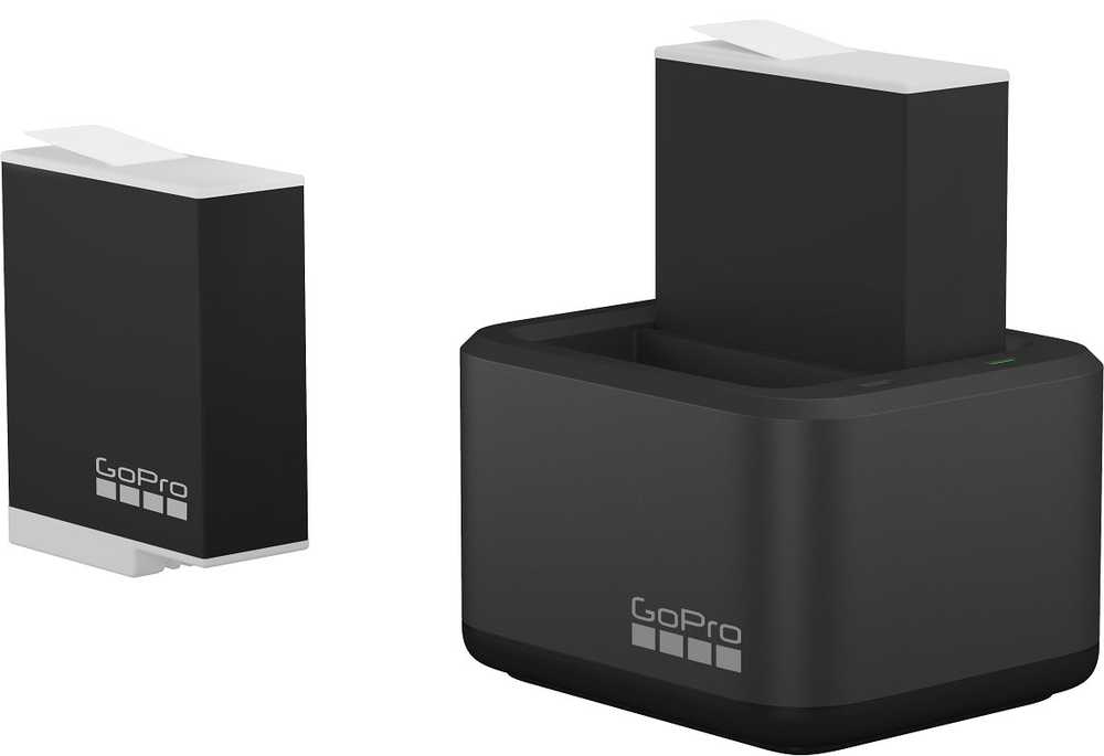 GOPRO DUAL BATTERY CHARGER + ENDURO BATTERY (HERO12/HERO11/HERO10/HERO9 Juodas )