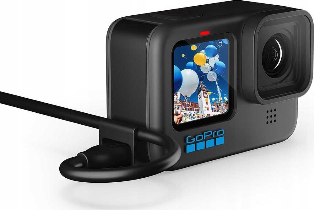 GOPRO USB PASS-THROUGH DOOR (HERO13/HERO12/HERO11/HERO10/HERO9 Juodas)