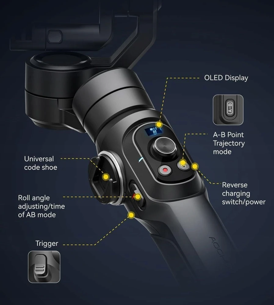 Gimbal Smart G1 Juodas
