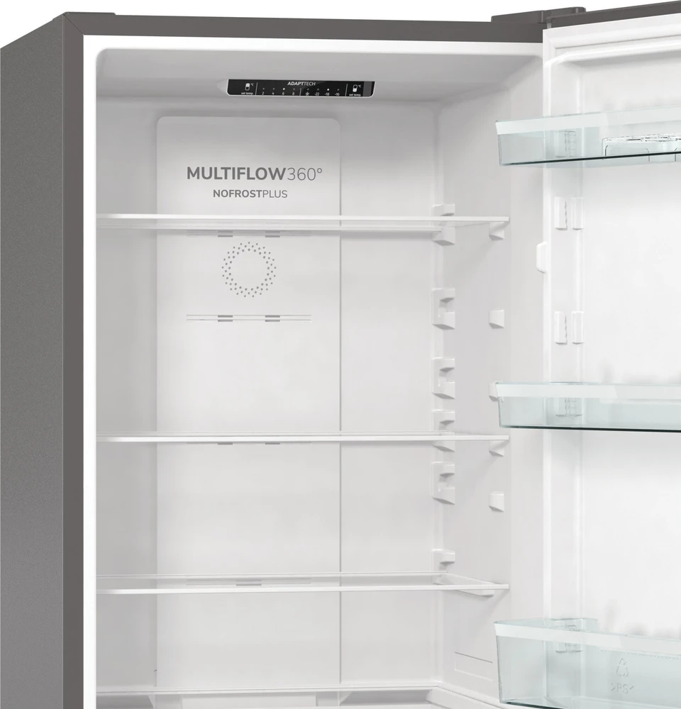 Šaldytuvas Gorenje NRK61CS2XL4 fridge-šaldiklis Freestanding 300 L C Pilkas