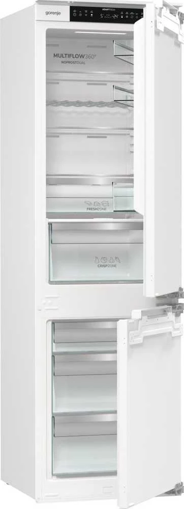Gorenje Šaldytuvas | NRKI517E62WF | Energy efficiency class E | Built-in | Combi | Height 177.2 cm | No Frost system | Šaldytuvas net capacity 176 L | Šaldiklis net capacity 76 L | Ekranas | 35 dB | Baltas