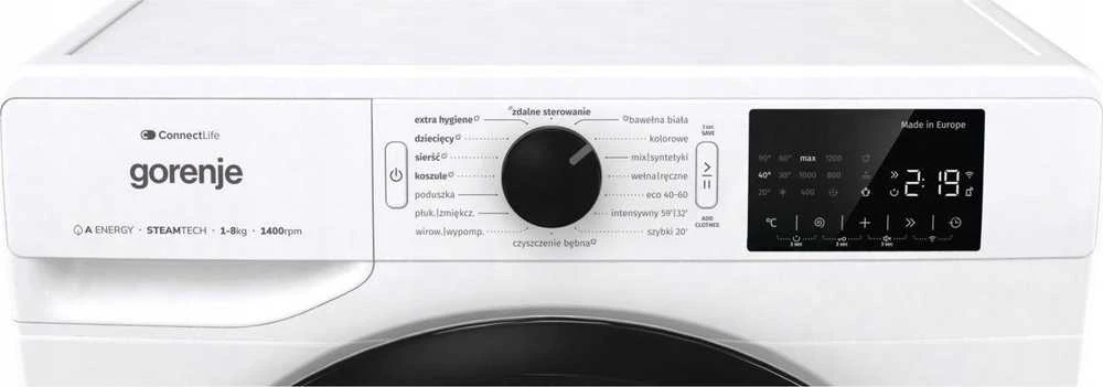 Gorenje G400 Freestanding Skalbimo mašina, 8kg, 1400 rpm WPNEI84A1SWIFI/PL
