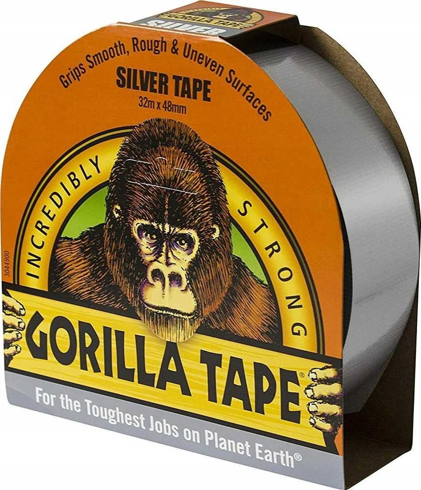 Remonto juosta Gorilla Sidabrinis, vienpusė, 32 m x 5 cm x 170