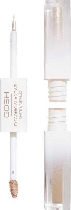 „Gosh Matte & Metallic Basic B“ veganiški matiniai skysti akių šešėliai „001 Basic B“ 1,52 ml