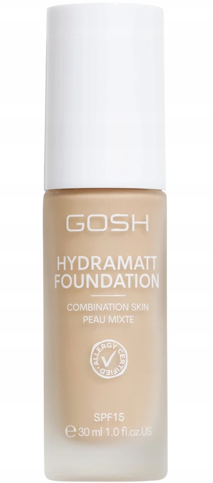 Gosh Hydramatt Matte Liquid Foundation 010Y Light Dark SPF15, 30 ml