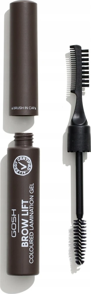 Gosh Brow Lift spalvotas laminavimo gelis 002 Dark Brown, 6 ml
