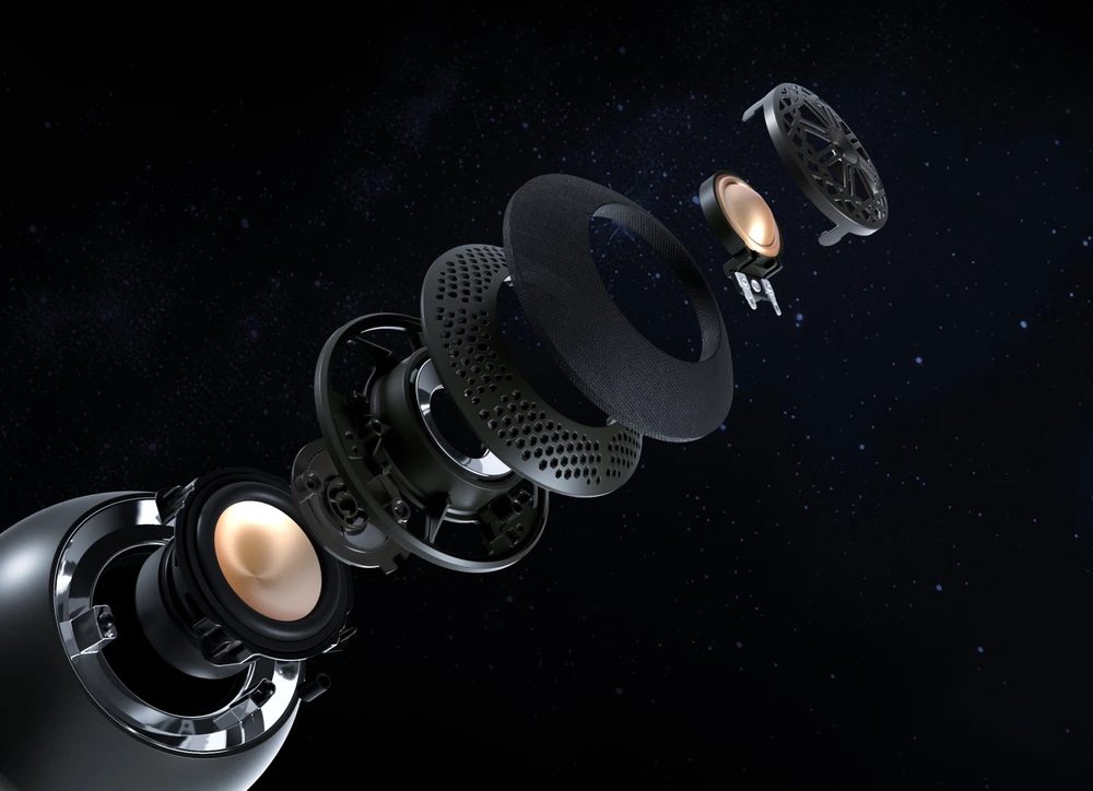 Kompiuterio kolonėlės Creative Pebble Nova USB-C 2.0 computer speakers juodos spalvos
