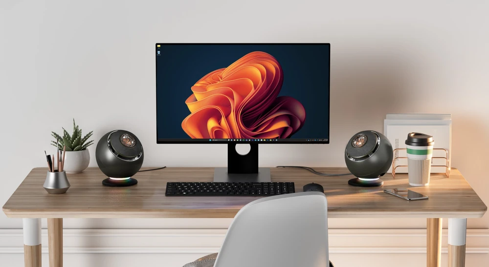Kompiuterio kolonėlės Creative Pebble Nova USB-C 2.0 computer speakers juodos spalvos