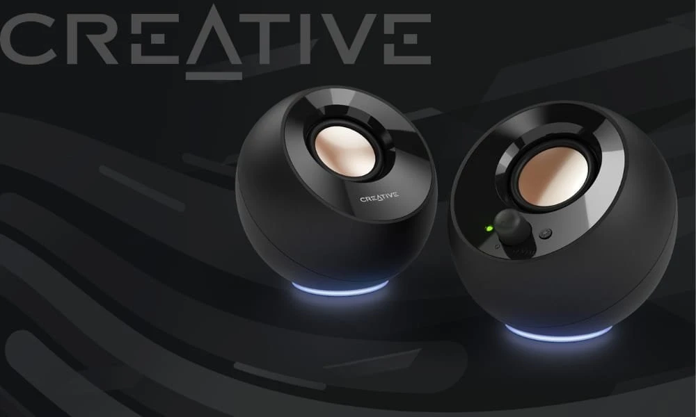 Kompiuterio kolonėlės Creative kompiuterinės kolonėlės 2.0 Pebble SE USB-C su RGB pašvietimu