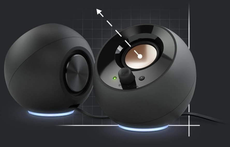 Kompiuterio kolonėlės Creative kompiuterinės kolonėlės 2.0 Pebble SE USB-C su RGB pašvietimu