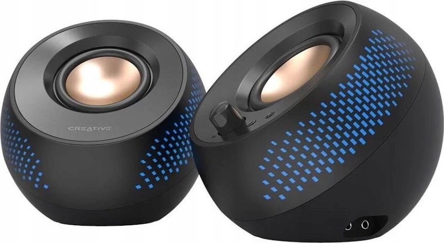Kompiuterio kolonėlės Creative Pebble X - 2.0 USB-C kolonėlės su pritaikomu RGB apšvietimu