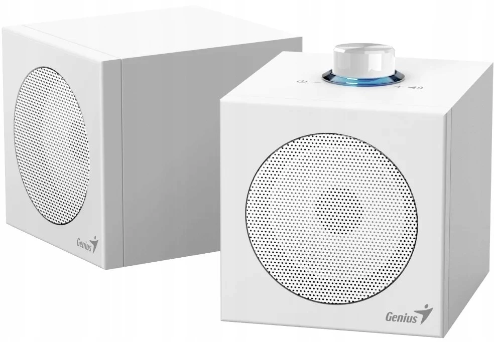 Kompiuterio kolonėlės Genius SP-HF300U garsiakalbiai, 4W, balta, mediniai