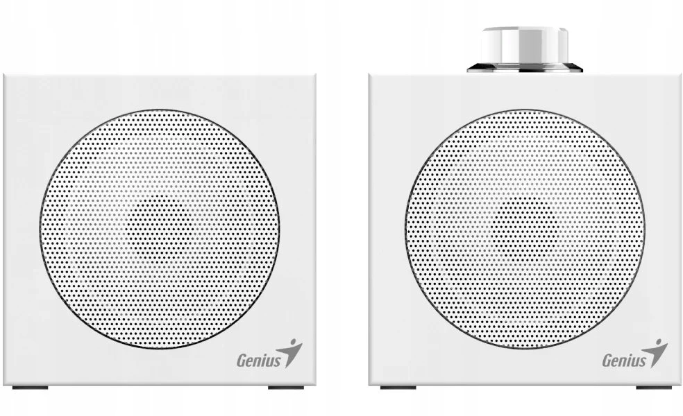 Kompiuterio kolonėlės Genius SP-HF300U garsiakalbiai, 4W, balta, mediniai