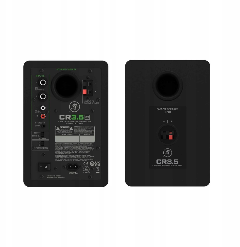 Kompiuterio kolonėlės Mackie CR3.5BT - Active Studio monitoriai su Bluetooth