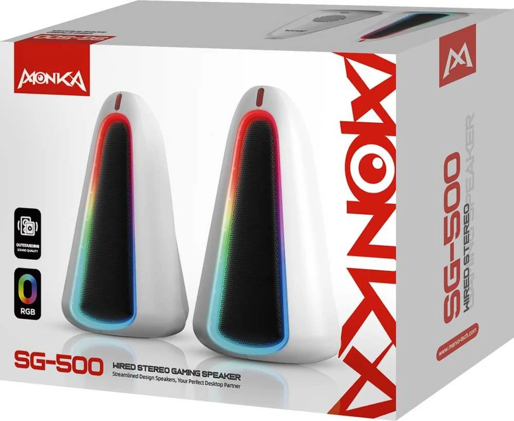 Kompiuterio kolonėlės Marvo Monka Zilla SG-500 Stereo RGB žaidimų kolonėlės