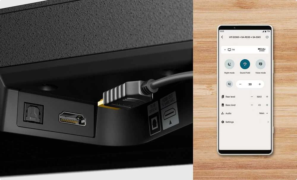 Namų kino sistema SONY HT-S2000, Dolby Atmos, 3,1 kanalo