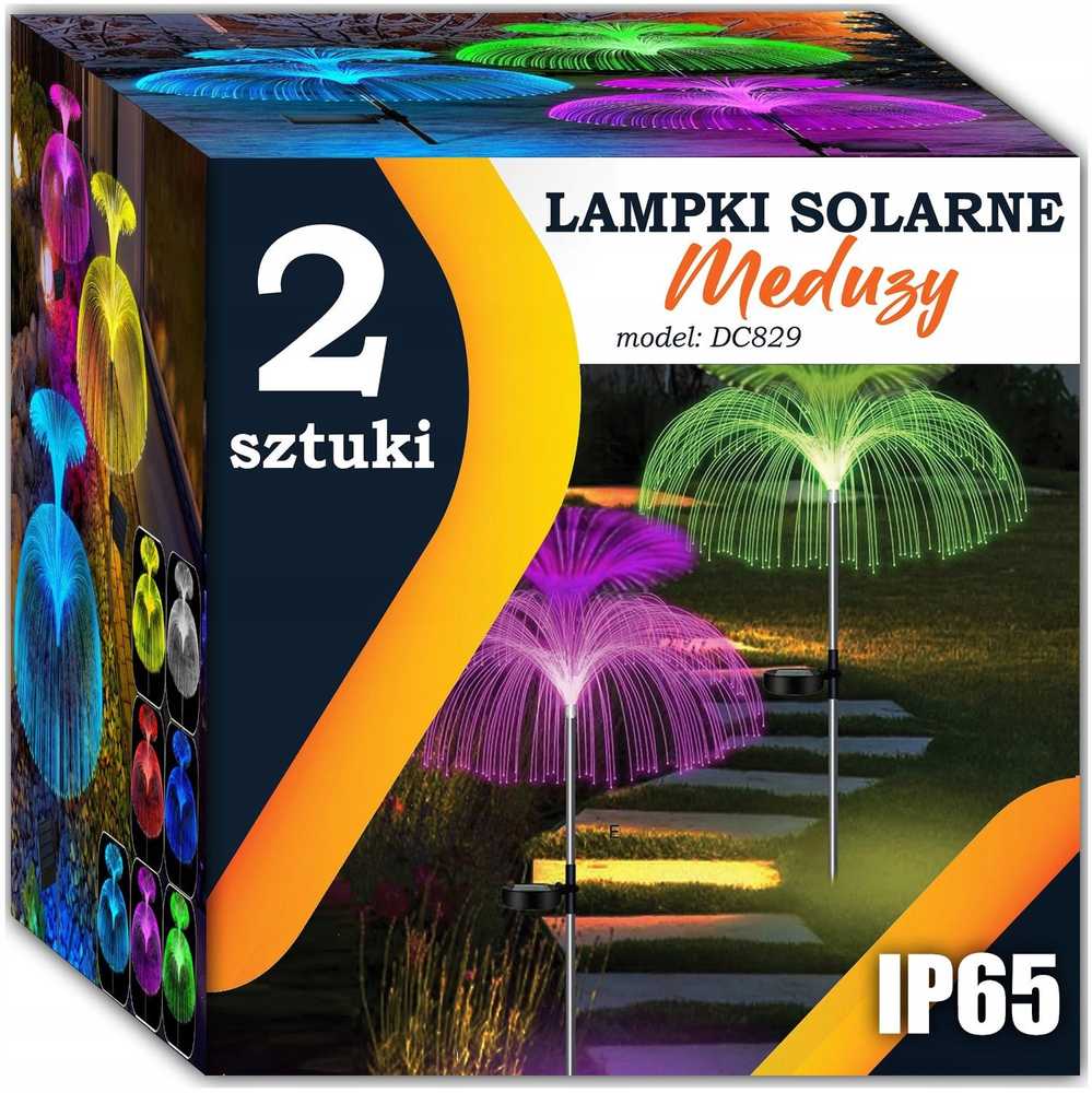 Gotel Q30F LAMPKA SOLARNA OGRODOWA MEDUZA 2SZT