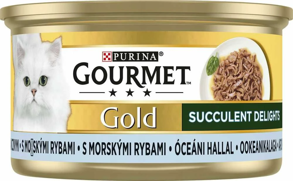 Purina Nestle Drėgnas Kačių Maistas - Purina Gourmet Gold Su Jūros Žuvimi - 85g