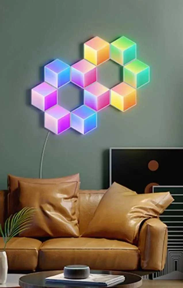 „Govee Glide Hexa Pro“ išmanusis sieninis šviestuvas su „Wi-Fi“ / „Bluetooth“ 72 W