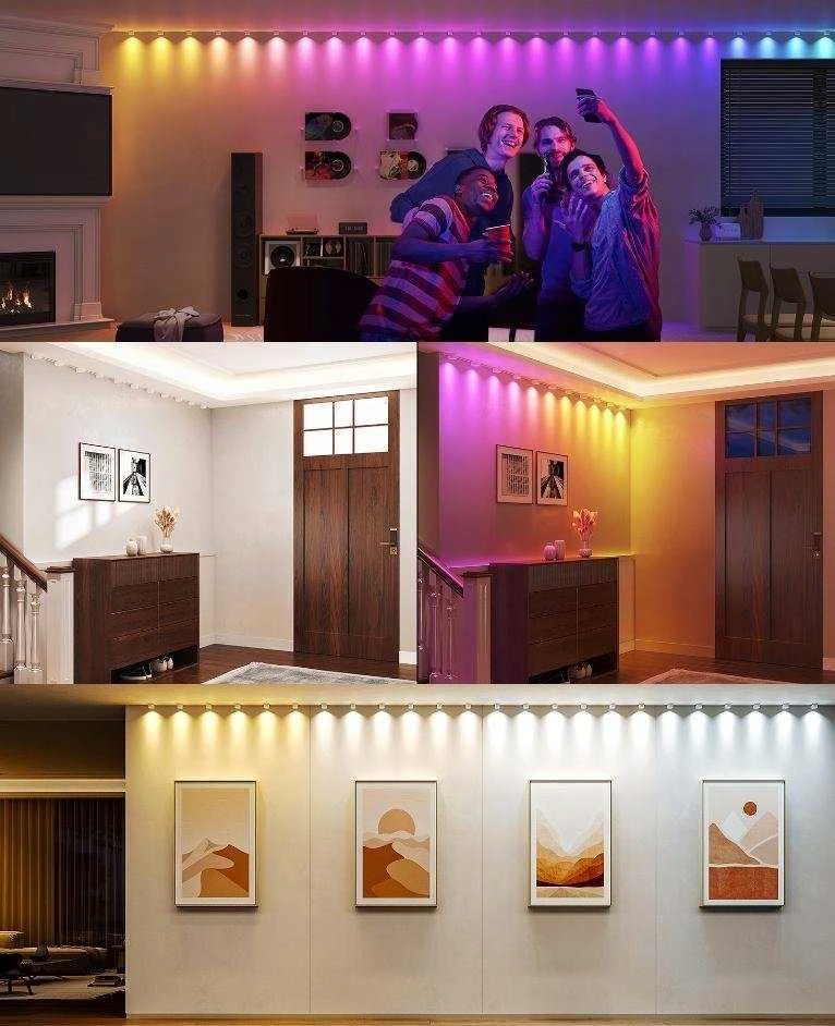 Govee H608B RGBIC styginiai apatiniai šviestuvai 3m | LED apšvietimas | RGBIC, EU kištukas