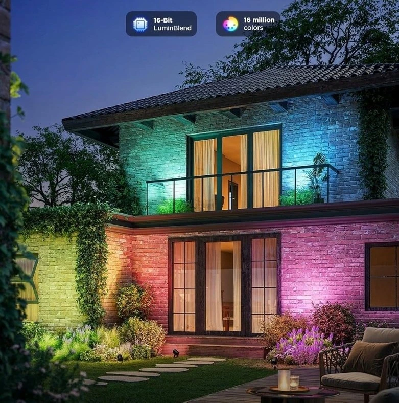 Outdoor Govee H7093 RGBICWW lauko prožektoriai | LED apšvietimas | Lauko, 750 lm, 2,4 GHz „Wi-Fi“ + „Bluetooth“