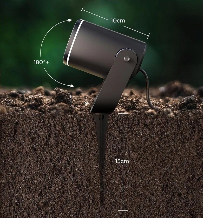 Outdoor Govee H7093 RGBICWW lauko prožektoriai | LED apšvietimas | Lauko, 750 lm, 2,4 GHz „Wi-Fi“ + „Bluetooth“