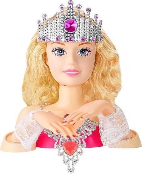 Lean Toys Lėlės galva šukuosenoms kurti