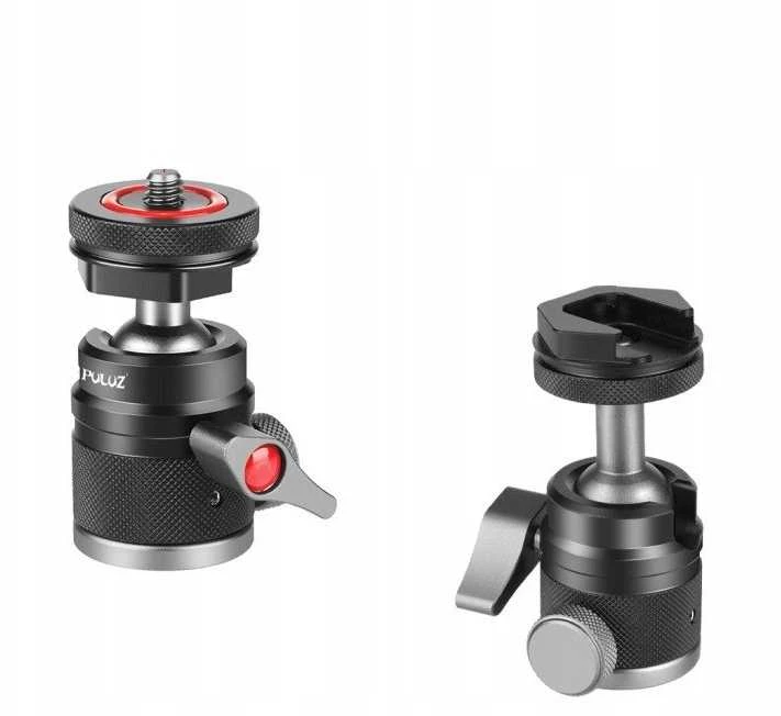 Puluz galvutė Rutulinė galvutė fotoaparatui 3D srieginis 1/4'''' 2x ISO kojelė iki 3kg Puluz / Pu3075b