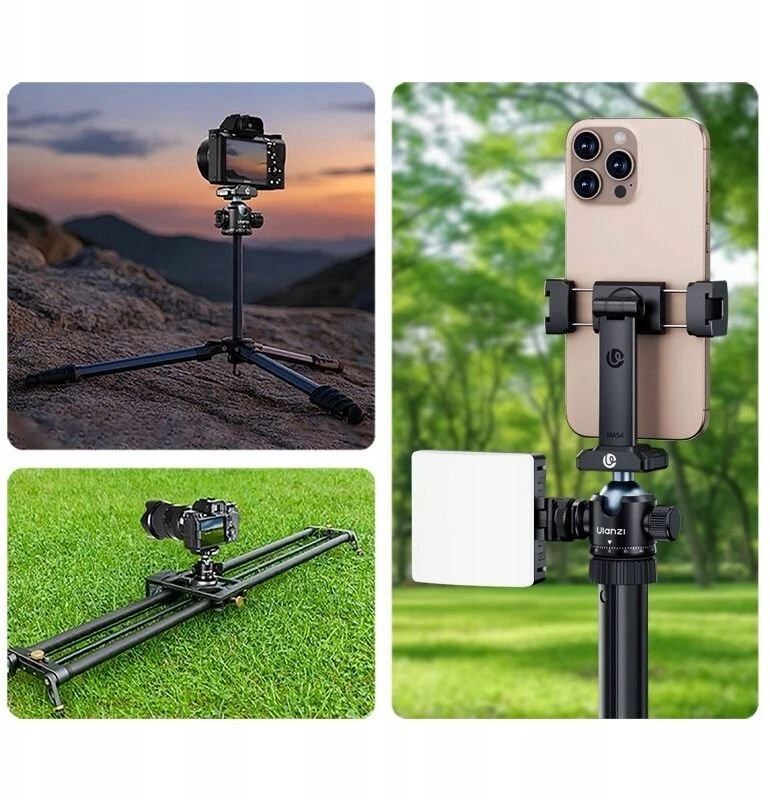Stovas - Ulanzi T100 Uka 6kg apkrovos talpa CNC aliuminio juodas