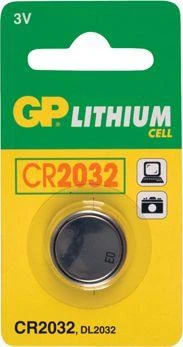 GP LITHIUM-BATTERY CR2032 3V 1 PC