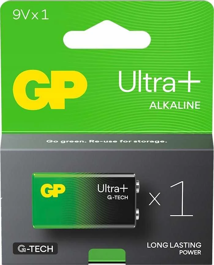 Gp Batteries GP 6LR61 Ultra+ (G-TECH) baterijos 1 vnt.
