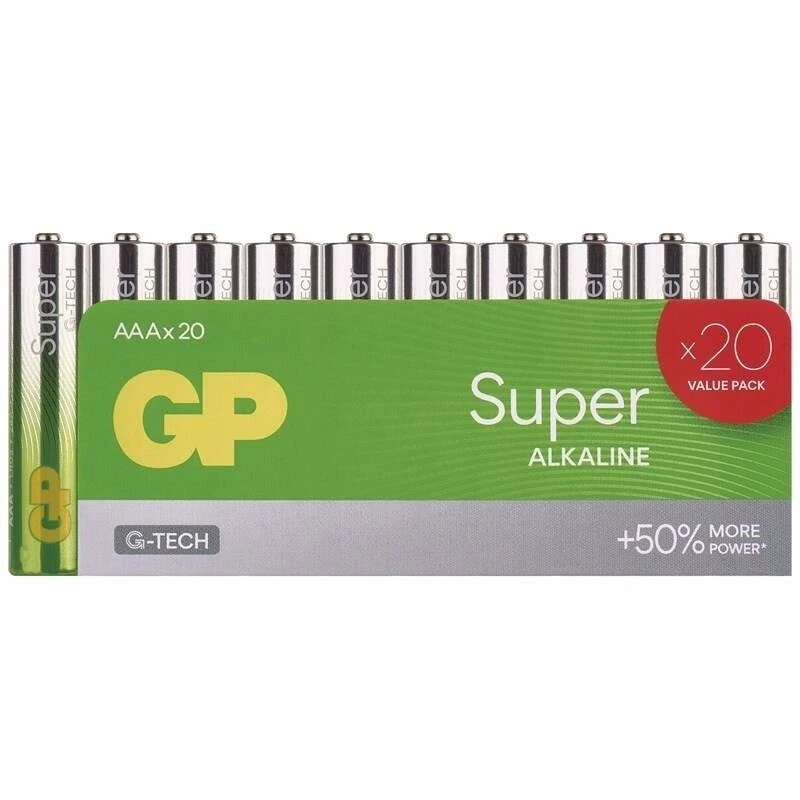 GP Baterija LR03 20 vnt.
