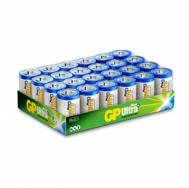 GP Baterija Ultra Plus Alkaline D 1.5V 24-pack