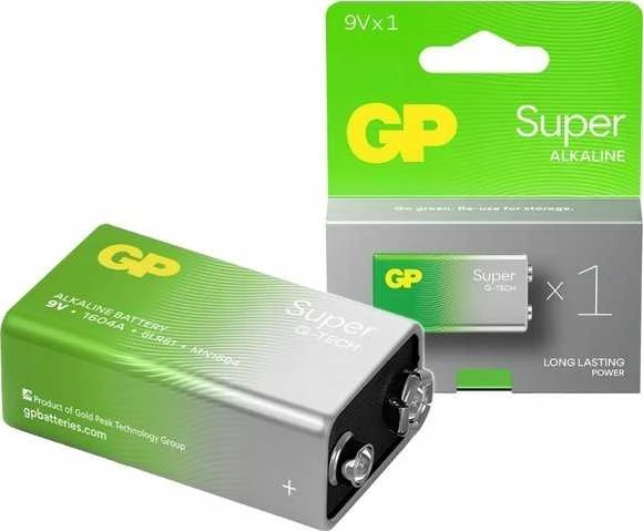 Gp Batteries Baterijos GP 6LR61 Super Alkaline (G-TECH) 1 vnt.