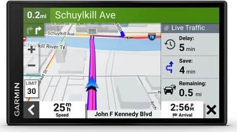 Garmin Drive 66 Navigatorius su eismo informacija ir išmaniojo telefono programėle